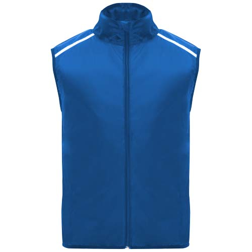 Bodywarmer de course personnalisé unisexe Jannu ROLY Bleu royal